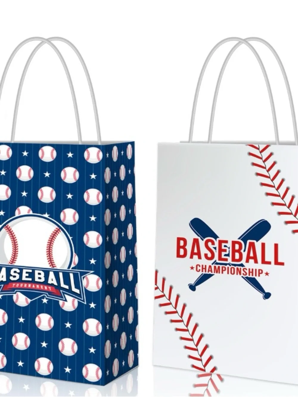 16 PCS Baseball Favor Bags With Handles Sports Theme Party